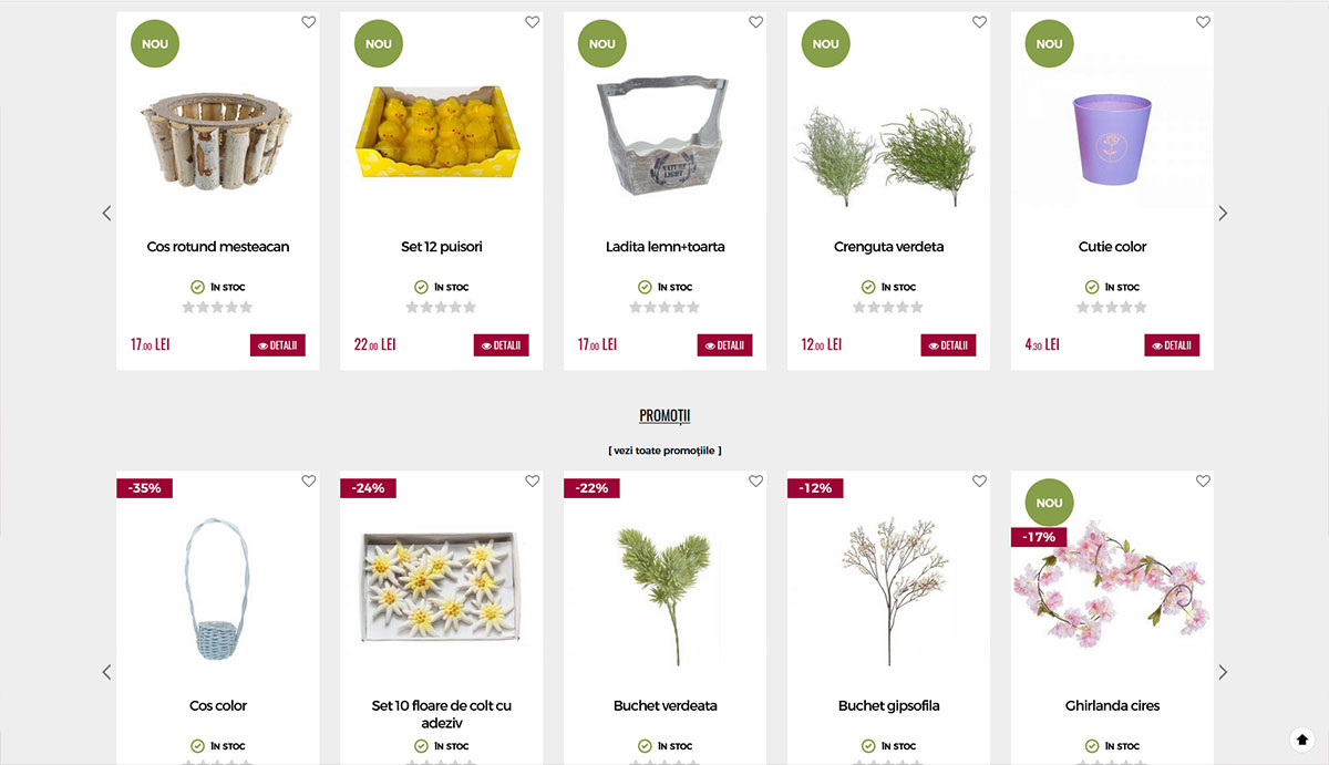 Celoplast - Online shop - Flori artificiale